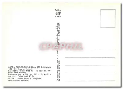 Bois-de-Breux — Stacja SNCF — lokomotywa diesla typu 82 — Rewers
