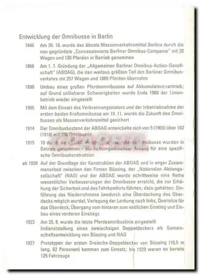 Autobus à double étage — Berlin — éditeur ABOAG, n° de série IA-60584 — Verso