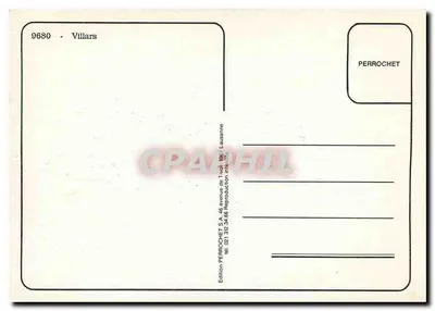 Villars-Parage - Widok panoramiczny i życie lokalne - Wydawnictwo Perrochet — Rewers