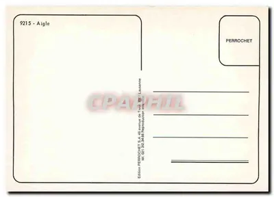 Aigle — vista panorâmica e urbana — Edição PERROCHET — Verso