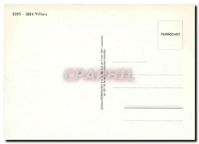 Trem movido por eletricidade — Vale de Villars — Edição PERROCHET — Verso