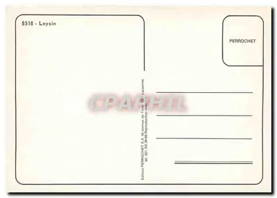 Leysin — widok zimowy — Wydawnictwo Perrochet, nr 8518 — Rewers