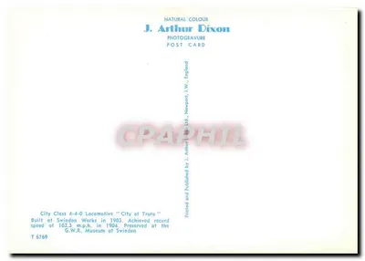 Miasto Truro — lokomotywa 6440 — J. Arthur Dixon Ltd. — Rewers