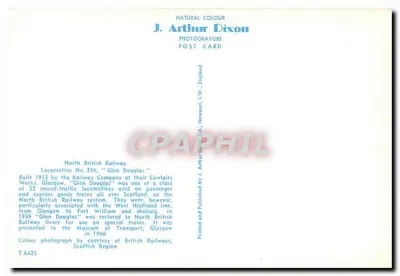 Glen Douglas — locomotiva n°256 — J. Arthur Dixon — Verso