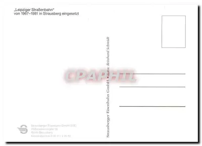 Strausberger Eisenbahn — tramwaj od 1893 — wydawca Strausberger Eisenbahn GmbH — Rewers