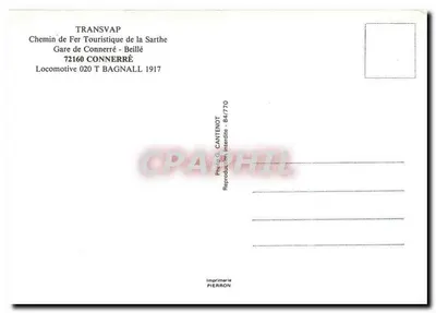 Lokomotywa 020 T Bagnall — Turystyczne Koleje Sarzyczki — Stacja Connerre — Rewers