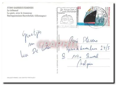 Sarreguemines — A Estação e o Tribunal — Éditions Europ — Verso