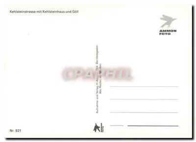 Kehlsteinhaus i Hoher Göll — widok z Kehlsteinstraße — AMMON FOTO n° 921 — Rewers