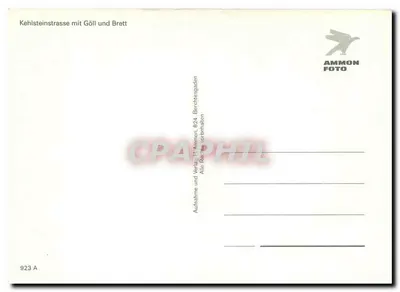 Ulica Kehlsteinstraße z Hoher Gäll i Hohes Brett — AMMON FOTO, nr 923 A — Rewers