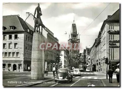 Freiburg i. Br., Bertoldsbrunnen und Martinstor — editor Verlag Karl Alber, n° 5721