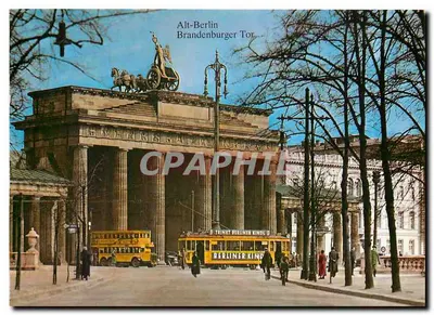 Alt-Berlim — Porta de Brandemburgo — editor Schikus, n° B1/6112