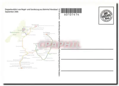 Dwie lokomotywy parowe — podwójna wyprawa z pociągu regularnego i specjalnego z dworca Alexisbad — Harzer Schmalspurbahnen GmbH — Rewers