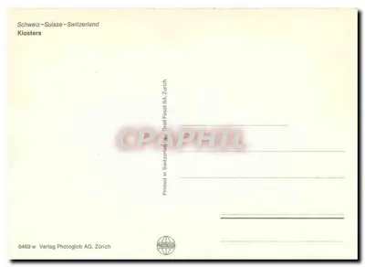 Klosters — vista panorâmica invernal — Verlag Photoglob AG, Zürich — Verso