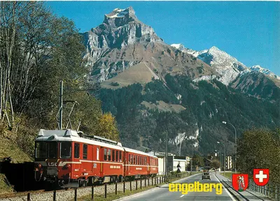 Engelberg — Montanha de Hahnen — Photoglob AG Zürich