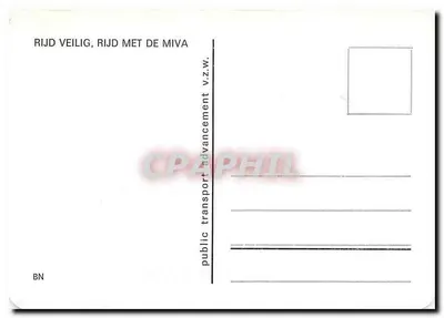 Tramwaj w Hoboken — Groenplaats — rysunek Sibawser R. 81 — Rewers