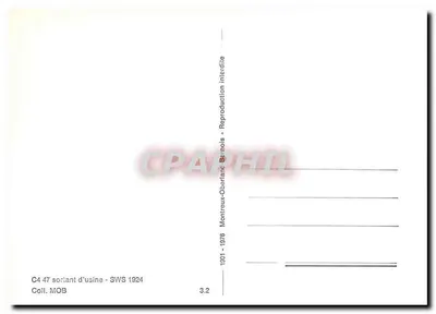 C4 47 wychodzący z fabryki — Montreux Oberland Bernois — Rewers