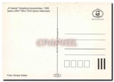 Trams T5C5 — Depósito da BKV, Budapeste — 713 — Verso
