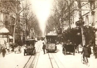 Nice - Meios de locomoção na Belle Époque — Av. J. Médecin — Edições GILLET