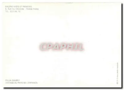Viagem ao país da infância — Cella Saubry — Galeria Naïfs e Primitivos, Paris — Verso