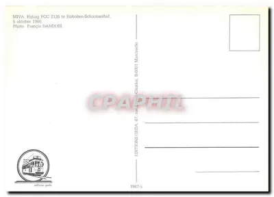 Tramway PCC 2126 em Hoboken-Schoonselhof — Éditions GEDA, n°67 — Verso