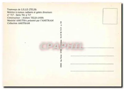 Tramwiel van Lille — Motrice n°717 — Ateliers TELB — Achterkant