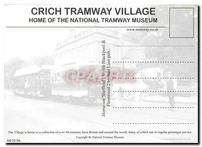 Crich Tramway Village — Home of the National Tramway Museum — National Tramway Museum — Verso