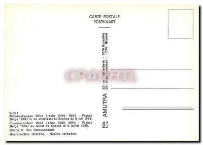 Fourgon-moteur 9954 — Franco Belge 1909 — depozyt w Knokke — AMUTRA — Rewers