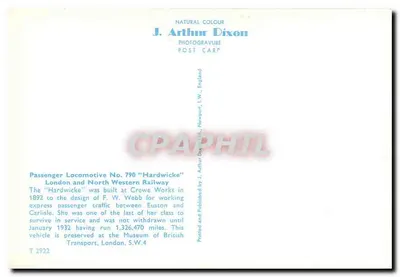 Locomotiva No. 790 'Hardwicke' — London and North Western Railway — J. Arthur Dixon — Verso