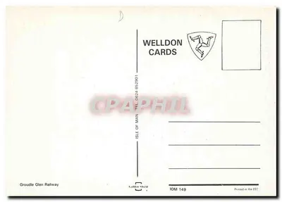 Groudale Glen Railway — parowóz 'Sea Lion' — Welldon Cards — Rewers