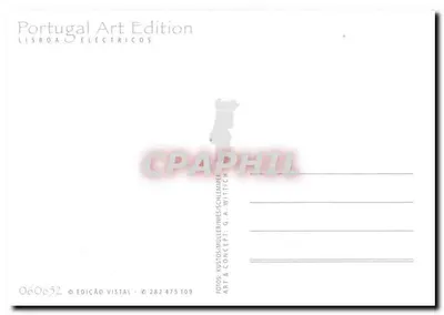 Trams de Lisboa — Éléctricos de Lisboa — Portugal Art Edition — Verso