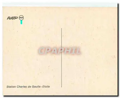 Estação Charles de Gaulle-Etoile — Paris — RATP RER — Verso