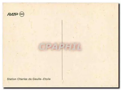 Estação Charles de Gaulle - Étoile — RER — RATP — Verso