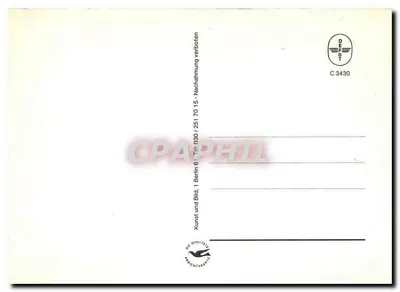 Estação de Berlin-Wannsee — trens e táxis — n° C 3430 — Verso