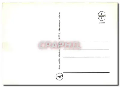 Karta pocztowa Berlina — mapa metra — wydawca DEPOT, nr C 3502 — Rewers