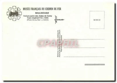 Carro-salão dos Aides de Camp — Trem Imperial (1856) — Edições « LA CIGOGNE » — Verso