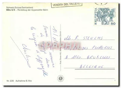 Pociąg BDe 4/4 – Appenzeller-Bahn — Rud. Suter AG, Zurych — Rewers