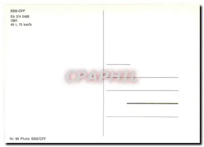 Locomotiva a vapor SBB-CFF 5469 — n° 95 — Verso