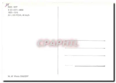 Parowóz SBB-CFF — n° 8495 — SBB/CFF — Rewers