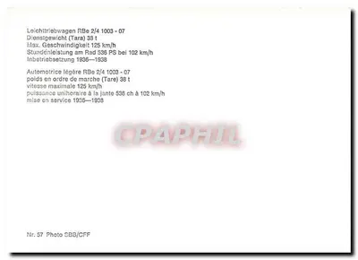 Lekka automotryka SBB-CFF RB 2/4 1003-07 — SBB-CFF — Fotografia nr 57 — Rewers