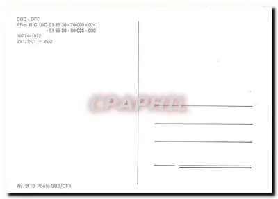 Pociąg SBB/CFF — wagon ABm RIC 51 85 30 - 70 000 - 024 — SBB/CFF — Rewers