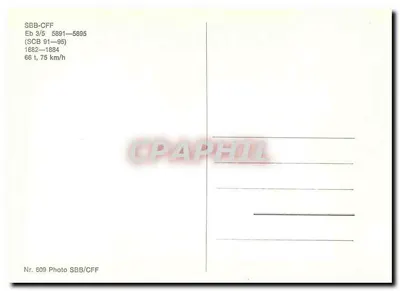 Parowóz SBB-CFF Eb 3/5 5891 — seria 5891-5895 — Szwajcaria — Rewers