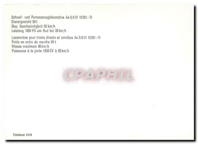 Elektryczny lokomotywa Ae 3/6 III 10262 — SBB — Rewers