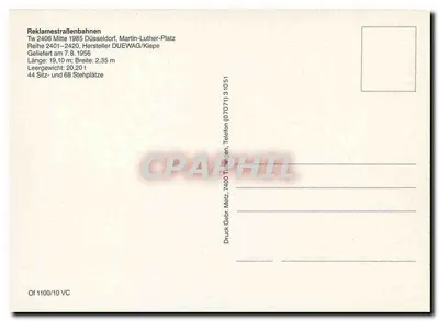 Tramwaj 2406 w Düsseldorfie — reklama NEW MAN — wydawca Reklamestraßenbahnen — Rewers
