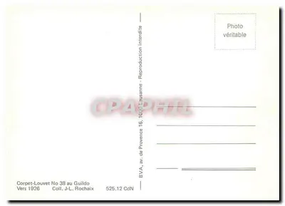 Estação de Corpet-Louvet — cena de rua com trem a vapor — BVA, av. de Provence, 16, 1000 Lausanne — Verso