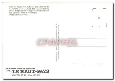 Breil-sur-Roya — dwa autotramwaje ALn663 FS — Wydawnictwo Cabri — Rewers