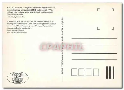 Tramwaj M II w Szigetszentmiklósu — Gyártelep — Rewers