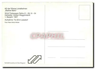 Tramwaj Wien-Bader — AG der Wiener Lokalbahnen, Badner Bahn — WLB-Triebwagen Reihe 21-28, 31-34 — Rewers