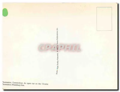 Thomaston — Tramway express para o Boulevard — Thomaston Publications — Verso