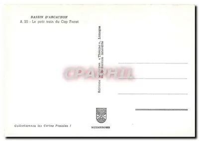 Bassin d'Arcachon — Mały pociąg Cap Ferret — Wydawnictwo Diplomome — Rewers