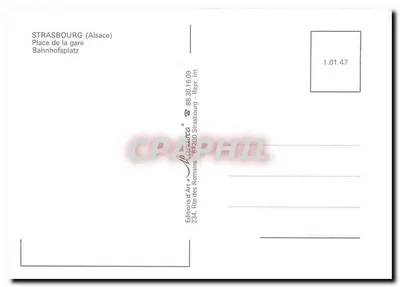 Strasburg — Stacja — Wydawnictwo Sztuki 'M. Carauta' — Rewers